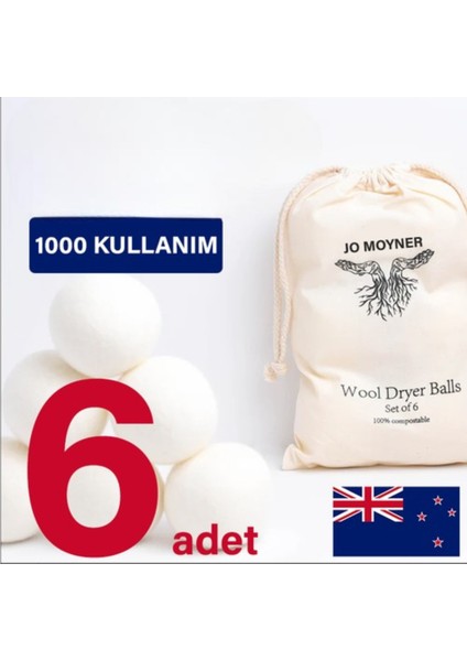 Yün Kurutma Topu - Doğal Yumuşatıcı - Kırışık Giderici - Kurutucu Top