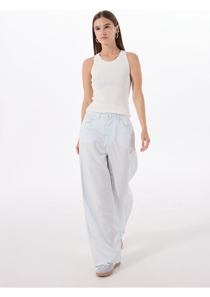 Mavi Kadın Bol Kesim Yıkamalı Denim Pantolon M5SL-PNT1001