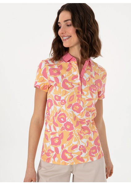 Pembe Kadın Slim Fit T-Shirt Gorana modelleri