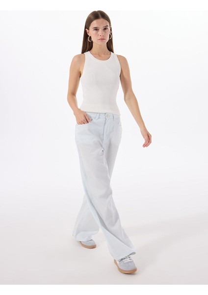 Mavi Kadın Bol Kesim Yıkamalı Denim Pantolon M5SL-PNT1001 fiyatları