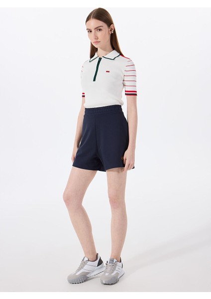 Lacivert Kadın Standart Sweat Şort J5SL-SHT7045