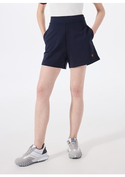 Lacivert Kadın Standart Sweat Şort J5SL-SHT7045