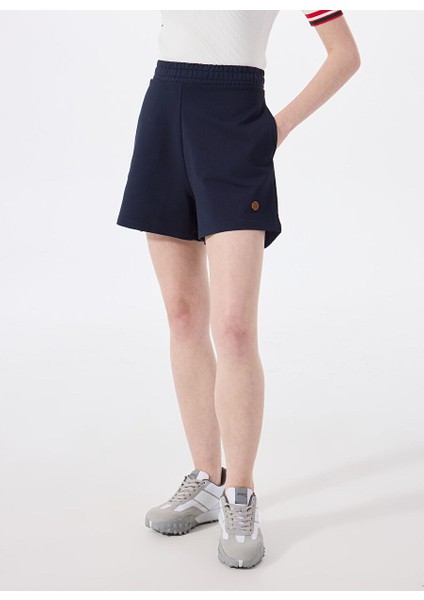 Lacivert Kadın Standart Sweat Şort J5SL-SHT7045