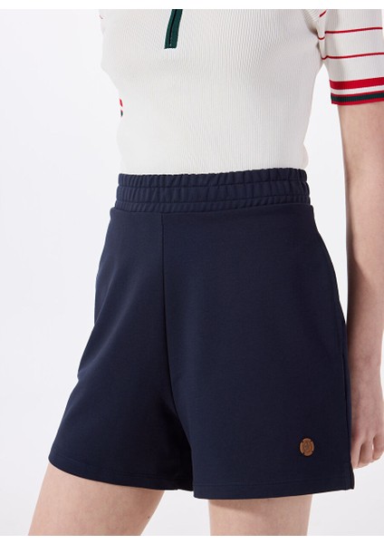 Lacivert Kadın Standart Sweat Şort J5SL-SHT7045
