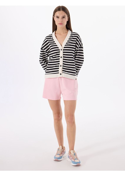 Pembe Kadın Standart Sweat Şort J4SL-SHT7017