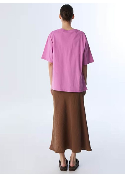 Eflatun Kadın Oversize T-Shirt TS1250070123 fırsatları