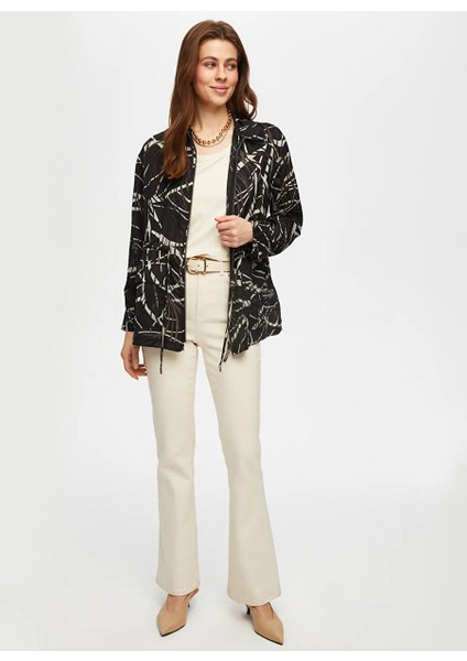 Siyah Kadın Gömlek Comfort Fit Tunik US25TNK001 fiyatları