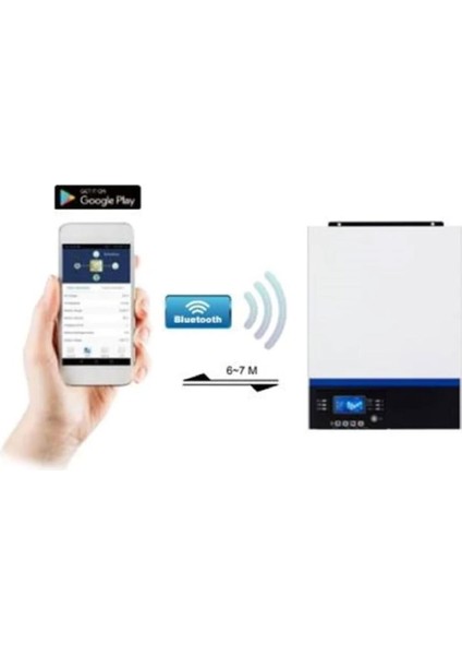 Tescom Vmııı 3 Kva 3kw 3000 Watt 24V Mppt Tam Akıllı Inverter Invertör 80AH