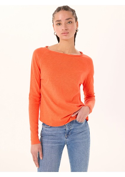 Nar Çiçeği Kadın Geniş Fit T-Shirt SON31GE25_GASPACHO Vın