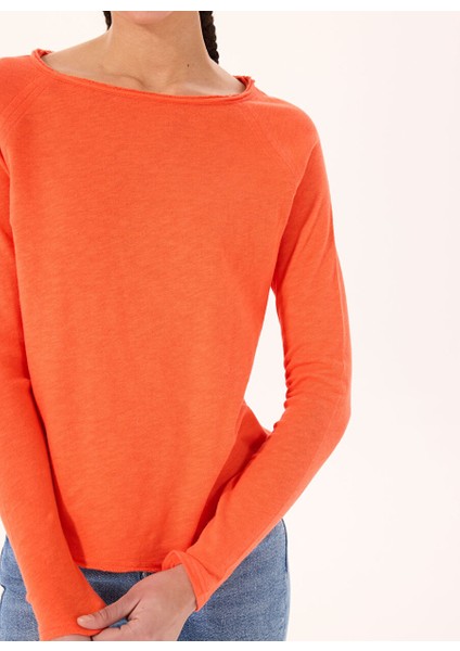 Nar Çiçeği Kadın Geniş Fit T-Shirt SON31GE25_GASPACHO Vın fırsatları