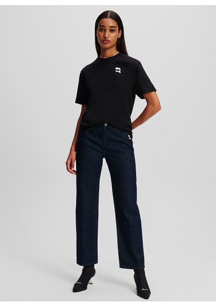 Lacivert Kadın Standart Düz Denim Pantolon 246W1100 fiyatları