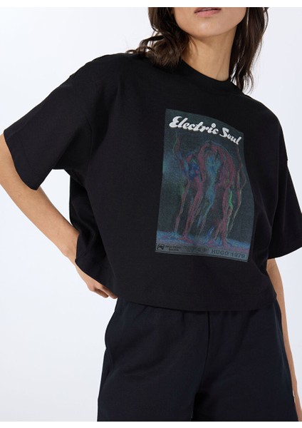 Siyah Kadın Normal T-Shirt 50540927 fırsatları