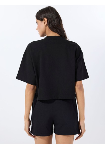 Siyah Kadın Normal T-Shirt 50540927 indirimleri