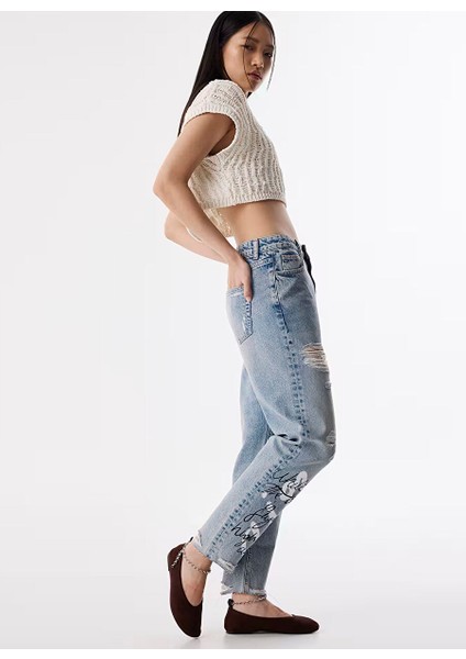 Mavi Kadın Mom Fit Denim Pantolon TS1250018026 fiyatları
