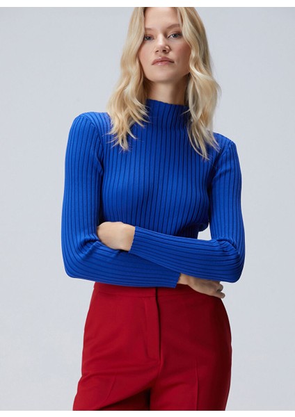 Saks Kadın Dik Basic Örgü Kazak 1093068