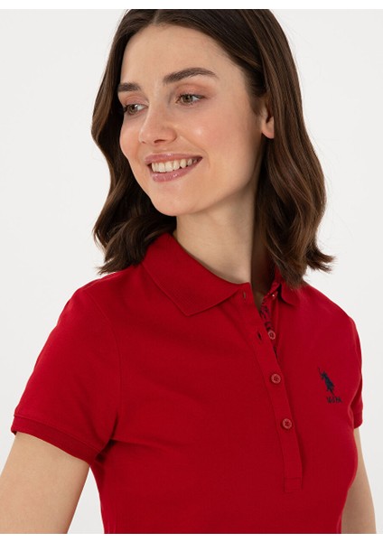 Kırmızı Kadın Slim Fit Polo T-Shirt TP0125 fiyatları