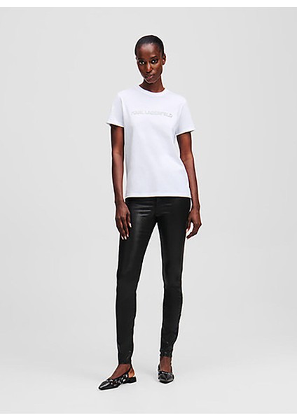 Beyaz Kadın Normal Baskılı T-Shirt A1W17076 modelleri
