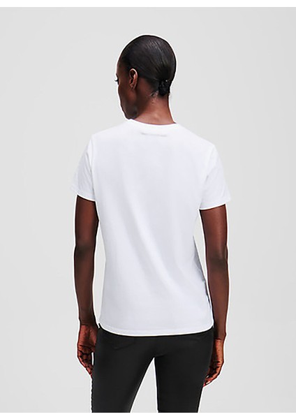 Beyaz Kadın Normal Baskılı T-Shirt A1W17076 fırsatları