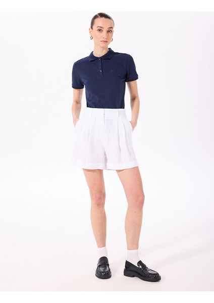 Lacivert Kadın Basic Polo T-Shirt Deep fiyatları