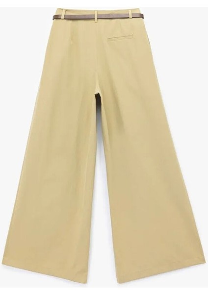 Yeşil Kadın Straight Pantolon 5SAK40044EW fırsatları