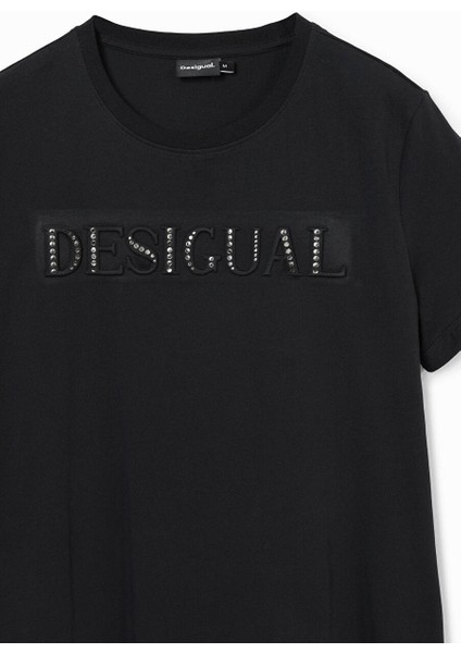 Siyah Kadın Standart Baskılı T-Shirt 24WWTK24 fiyatları