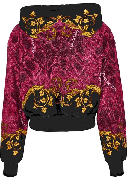 Siyah - Altın Kadın Kapüşon Standart Baskılı Sweatshirt 77HAI3P4 fiyatları