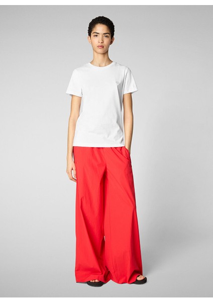 Beyaz Kadın Normal T-Shirt DT1201WBESY2000000