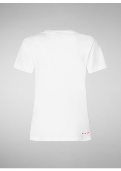Beyaz Kadın Normal T-Shirt DT1201WBESY2000000 fırsatları