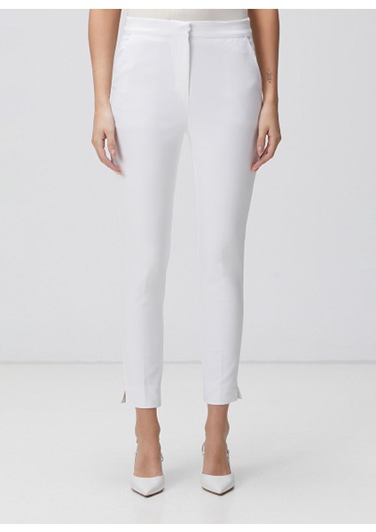 Kırık Beyaz Kadın Slim Fit Pantolon 1094267 fiyatları