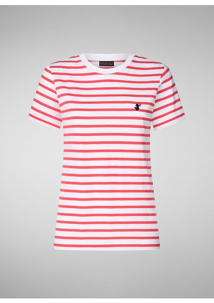 Kırmızı Kadın Normal T-Shirt DT1744WBESY2070001