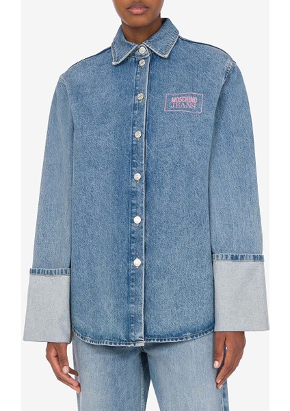 Mavi Kadın Oversize Denim Gömlek 251K1J021632171295