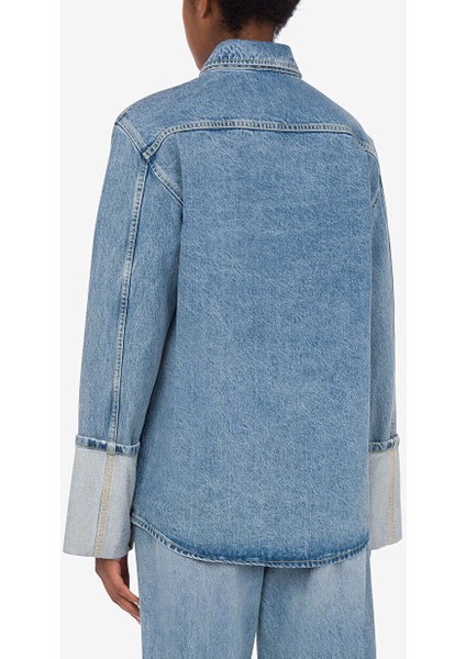 Mavi Kadın Oversize Denim Gömlek 251K1J021632171295 modelleri