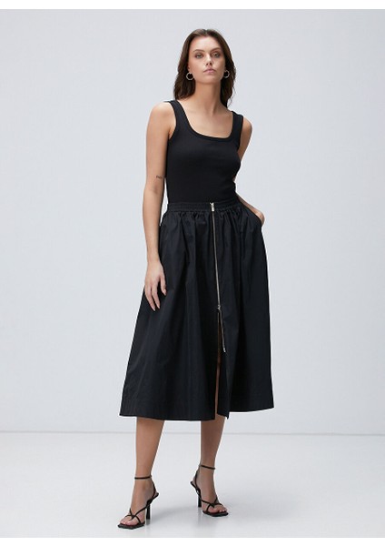 Siyah Kadın Regular Fit Etek 1094189
