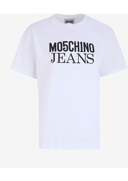 Beyaz Kadın Standart Baskılı T-Shirt J0706-1001