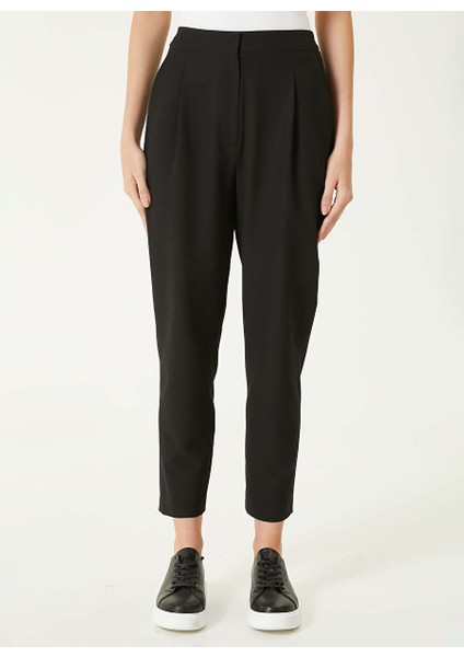 Siyah Kadın Regular Fit Pantolon 1090104