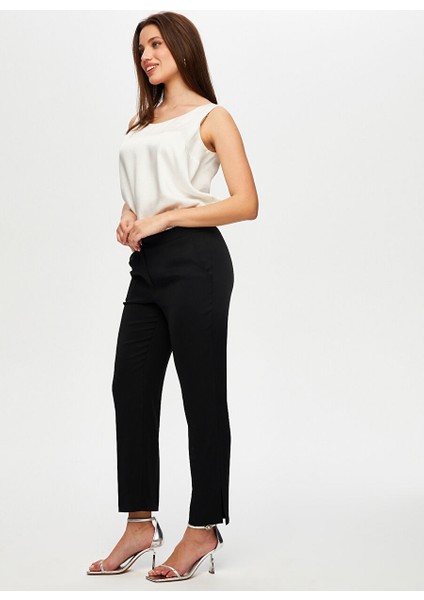 Siyah Kadın Slim Fit Pantolon US25PNT010 modelleri