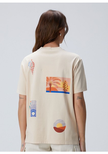 Bej Kadın Regular Fit T-Shirt 1094694