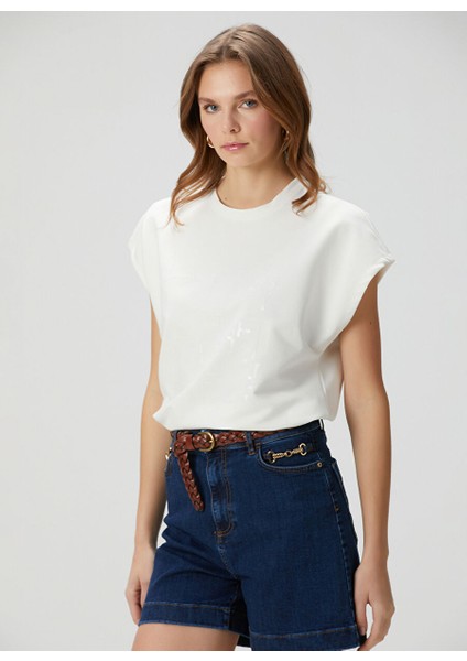 Beyaz Kadın Basic T-Shirt 1094717 fırsatları