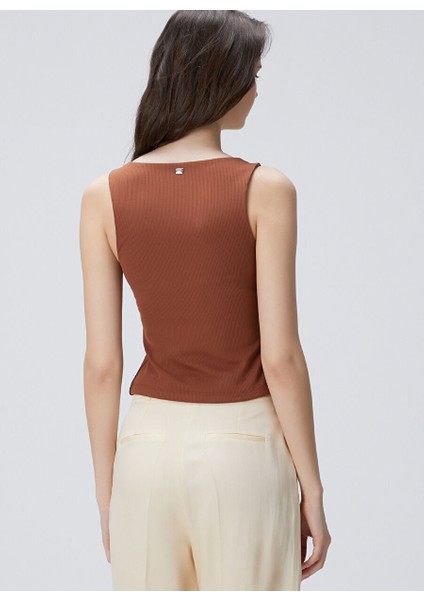 Kahverengi Kadın Basic T-Shirt 1094697 indirimleri