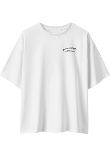 Unisex Chevrolet Camaro Baskılı Oversizet-Shirt