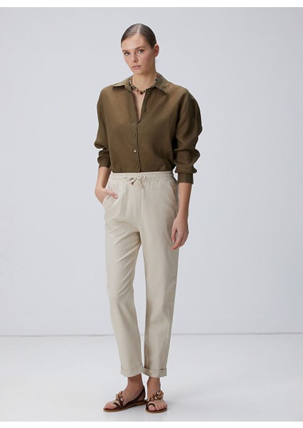 Bej Kadın Basic Pantolon 1094638