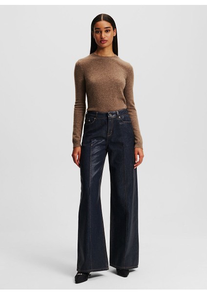 Düz Lacivert Kadın Denim Pantolon 246W1104 fiyatları