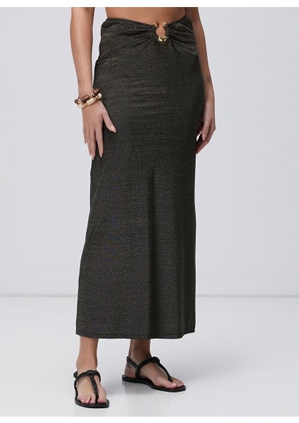 Siyah Kadın Slim Fit Etek 1095073 fırsatları