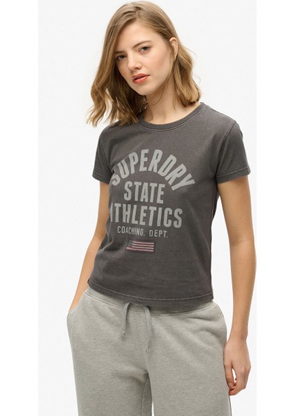 Gri Kadın Normal T-Shirt W1011604A fiyatları