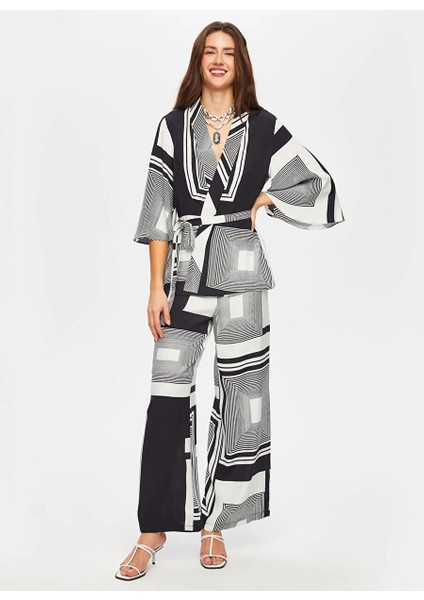 Siyah Kadın Ata Comfort Fit Kimono US25KMN003 fiyatları
