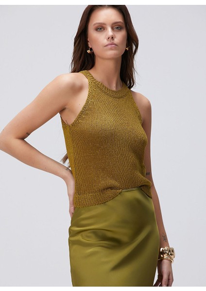 Haki Kadın Regular Fit Kazak 1094735