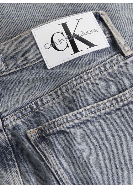 Yüksek Bel Düz Paça Normal Mavi Kadın Denim Pantolon J20J2224551A4 modelleri