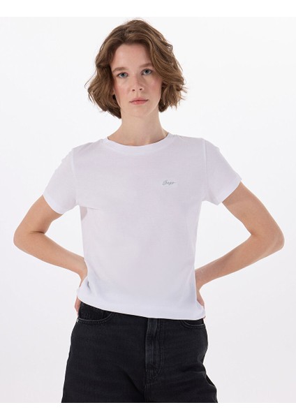 Ekru Kadın Regular Fit T-Shirt 50536628 indirimleri