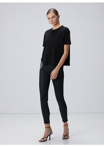 Siyah Kadın Basic T-Shirt 1094731