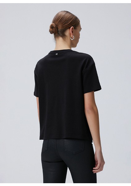 Siyah Kadın Basic T-Shirt 1094731